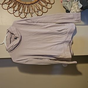 Womens Purple cowl neck sweatshirt